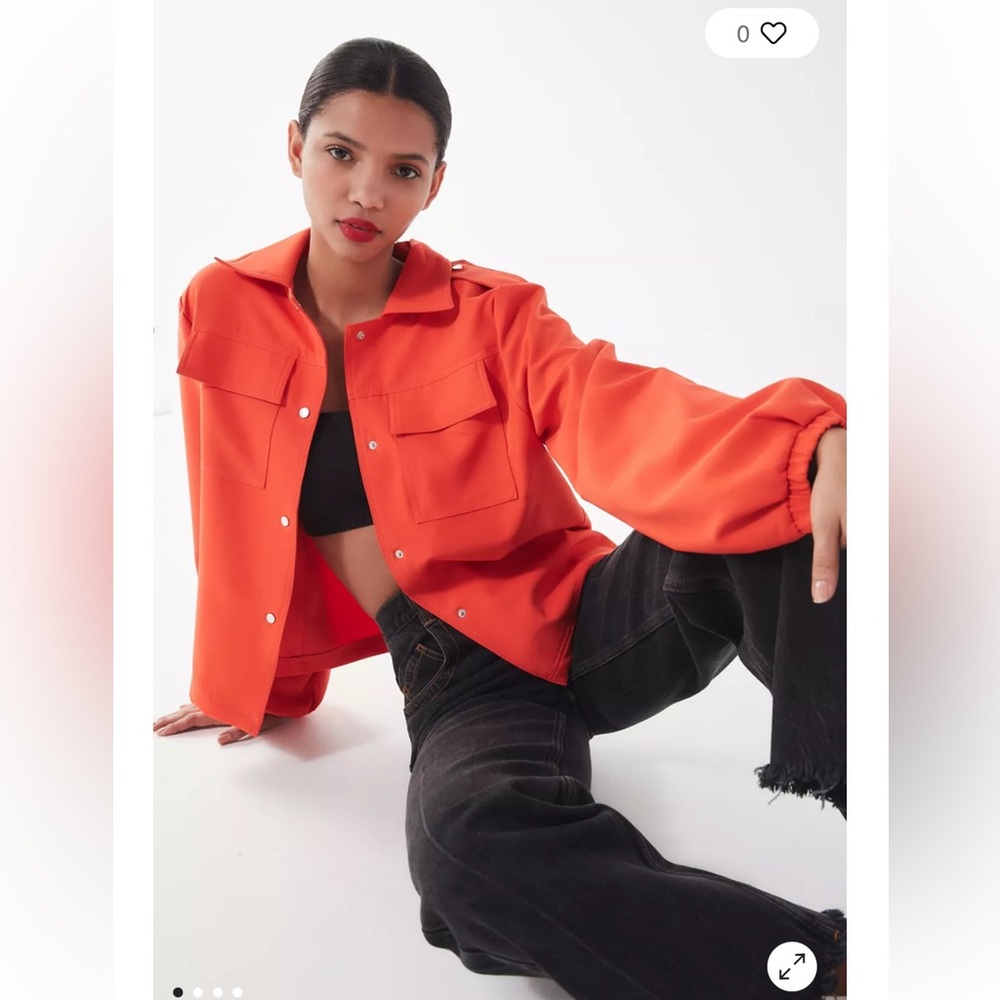 HOUSE OF SUNNY - Orange Utility Workwear Jacket